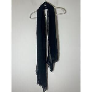 Black and Silver Metallic Scarf